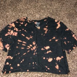 Tie die crop top
